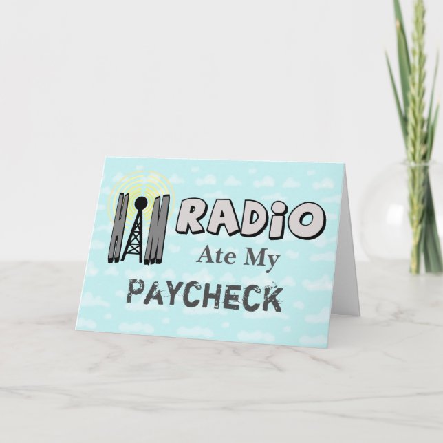 Ham Radio Birday Card från en ham till vän Kort (Framsida)