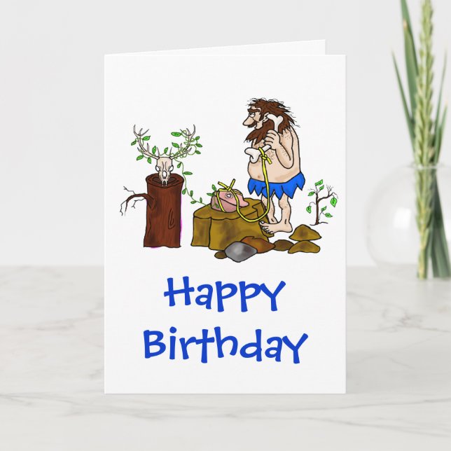 Ham Radio Birthday Card med Grottman att anpassa! Kort (Framsida)