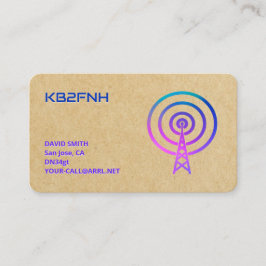📻 Ham Radio Callsign Visitkort