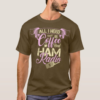 Ham Radio Coffee Älskare T Shirt