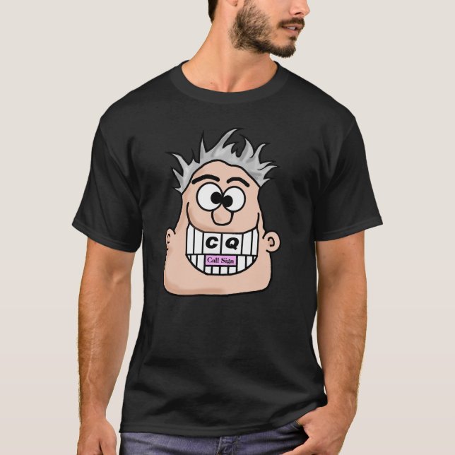 Ham Radio CQ Big Flin T-shirt (Framsida)