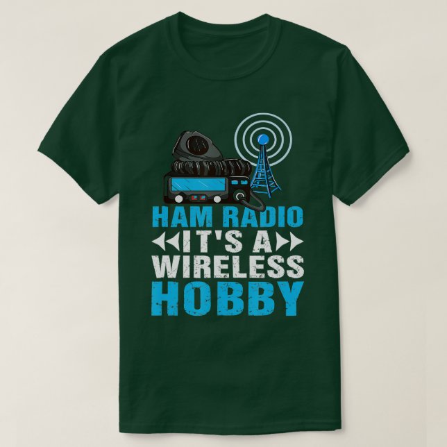 HAM Radio dess Trådlösa Hobby Amateur HAM Radio T Shirt (Design framsida)
