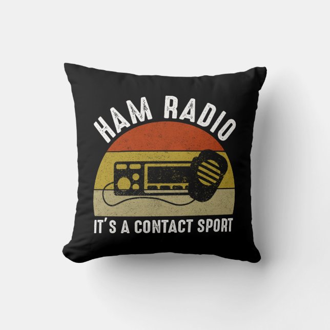 Ham Radio - Det är en kontaktsport Kudde (Framsida)