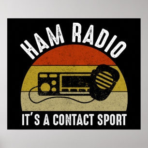 Ham Radio - Det är en kontaktsport Poster