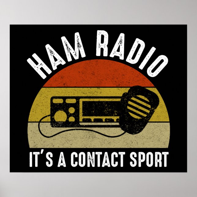 Ham Radio - Det är en kontaktsport Poster (Framsidan)