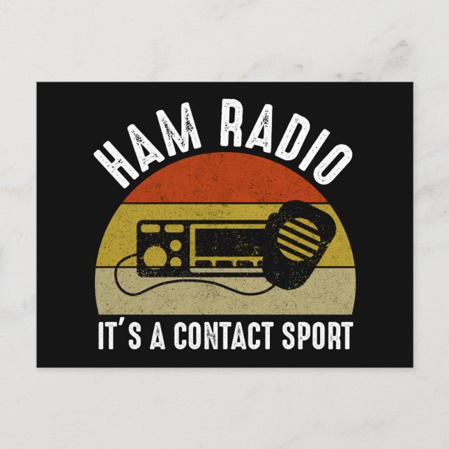 Ham Radio - Det är en kontaktsport Vykort (Framsida)