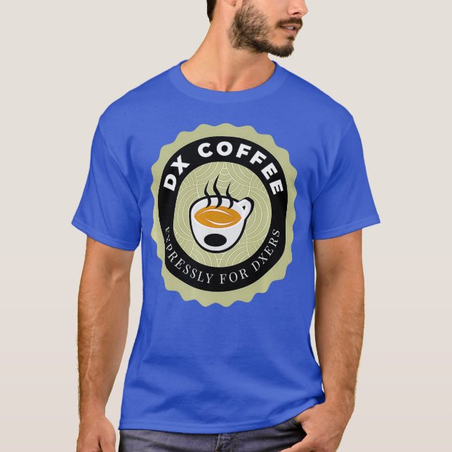 Ham Radio Dx och Coffee Premium T Shirt (Framsida)