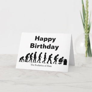 Ham Radio Evolution Birthday Card Anpassa det! Kort