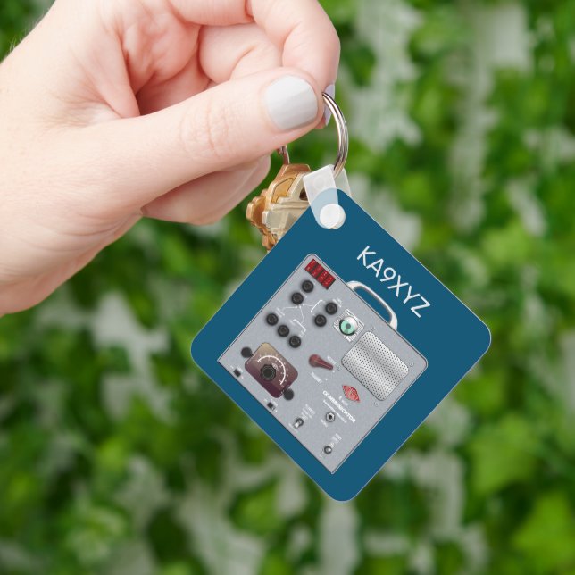 Ham-radio för Gonset Communicator Transceiver Nyckelring (Hand)