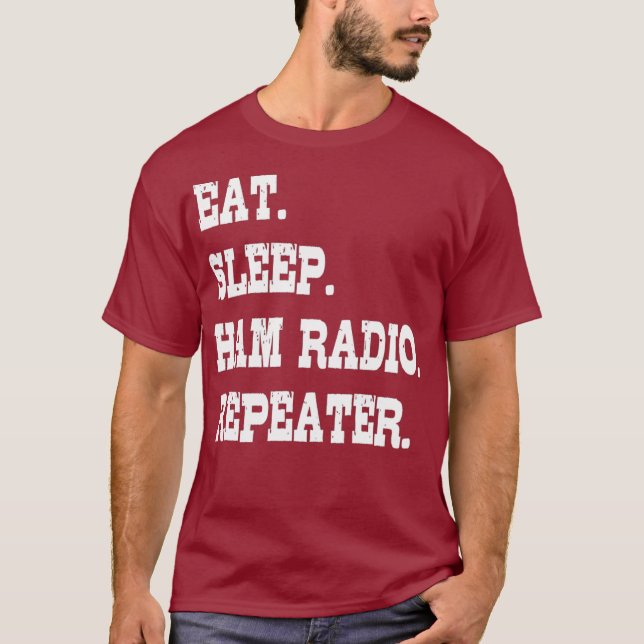 Ham-radio för upphettad sömnham t shirt (Framsida)