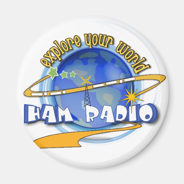 HAM RADIO - FÖRKLARA DIN VÄRLD MAGNET (Framsidan)