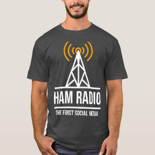 Ham Radio Första Social Media (1) T Shirt