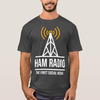 Ham Radio Första Social Media (1) T Shirt