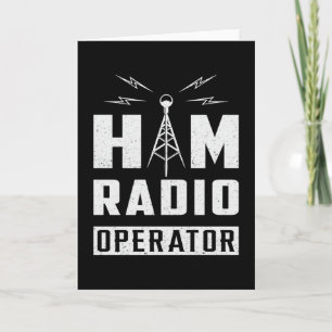 HAM Radio Frequency Operator Antenna Amateur Gift Kort