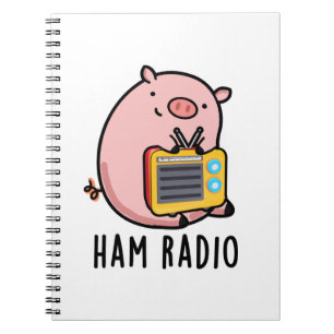 Ham Radio Funny Gris Pun Anteckningsbok