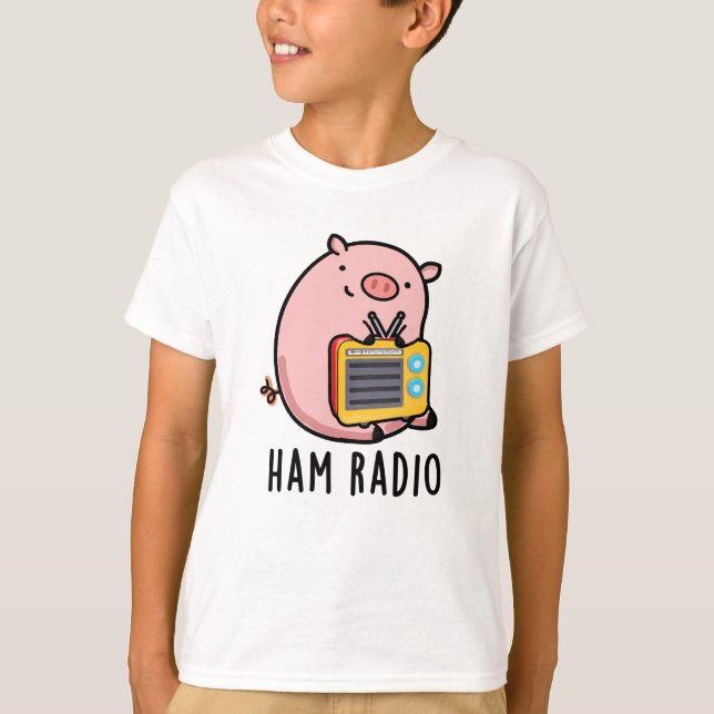 Ham Radio Funny Gris Pun T Shirt (Framsida)