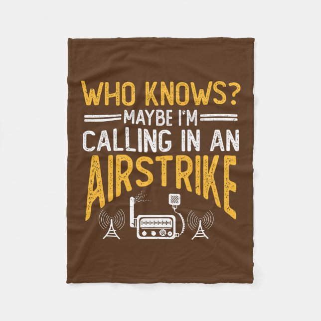 Ham Radio Gear Design Ham Operatör Amateur Radio  Fleecefilt (Framsidan)