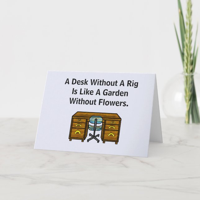 Ham Radio Get well Card med Tom Desk & Rig Kort (Framsida)