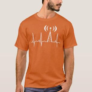 HAM Radio Gifts for Pappa Ham Radio Operator Heart T Shirt