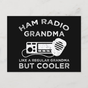 Ham Radio Grandma as like Regular Grandma but Cool Vykort