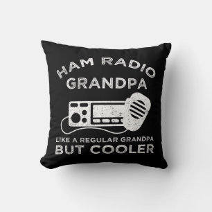 Ham Radio Grandpa som vanlig morfar men kylare Kudde
