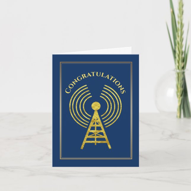 Ham Radio Grattiss Passing Exam Card Kort (Framsida)