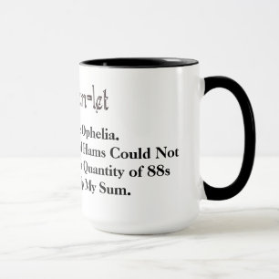 Ham Radio Hamlet Ophelia Kärlek Quote Mugg