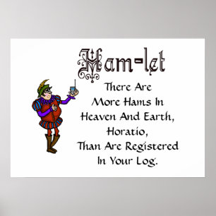 Ham Radio Hamlet Quote Log Bok Redone Poster
