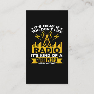 Ham Radio Hobby Funny Radio Operator Visitkort