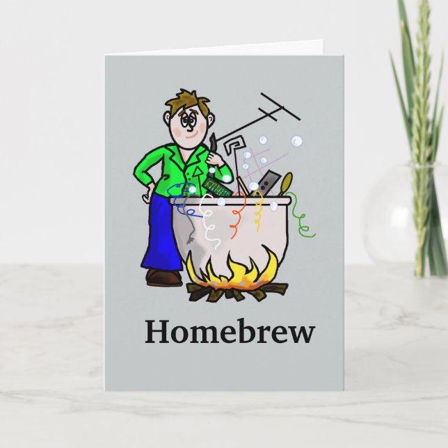 Ham Radio Homebrebe Birthday Card Kort (Framsida)