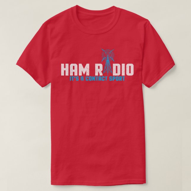 Ham Radio I Base Station I Amateur Radio T Shirt (Design framsida)