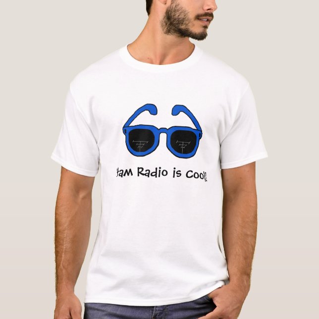 "Ham Radio is Coola" logotyp T-shirt (Framsida)
