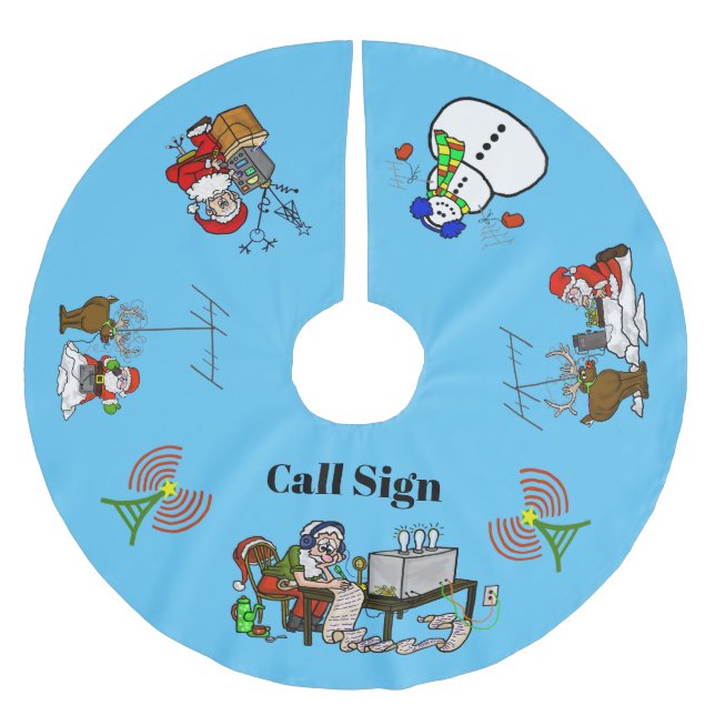 Ham Radio Julgran Skirt Julgransmatta Borstad Polyester (Framsidan)