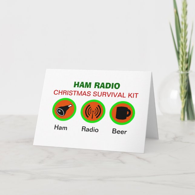 Ham Radio-julklappens överlevnadssats Greeting Car Helgkort (Framsida)