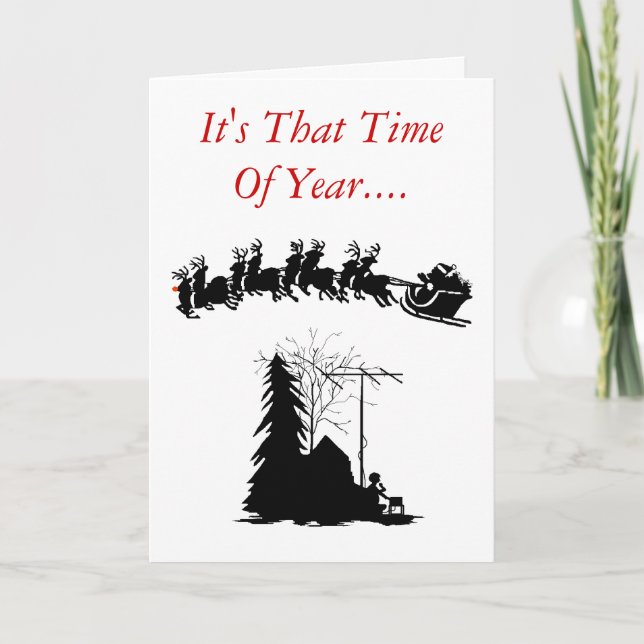 Ham Radio-julkort - Silhouette Ver. 1 Helgkort (Framsida)