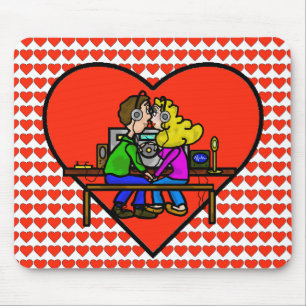 Ham Radio Kissing par Computer Mousepad Musmatta