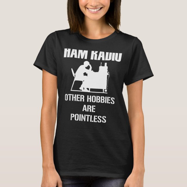 Ham Radio Merch Unik Ham Radio Design T Shirt (Framsida)