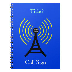 Ham Radio Notebook med sändare Anteckningsbok Med Spiral