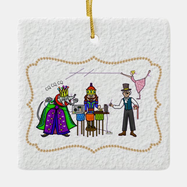 Ham Radio Nutcracker jul Ornament (Framsida)