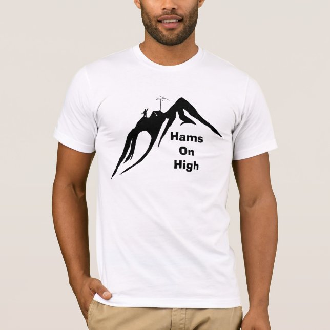 Ham Radio Operations at High Altitudes T-shirt (Framsida)