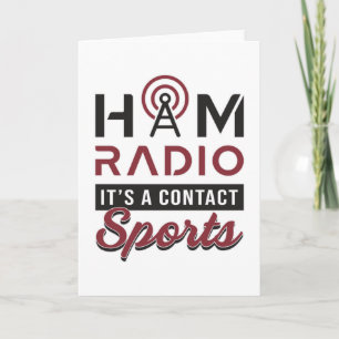 HAM Radio Operator Amateur Code Antenna Gift Idea Kort