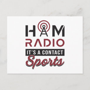 HAM Radio Operator Amateur Code Antenna Gift Idea Vykort