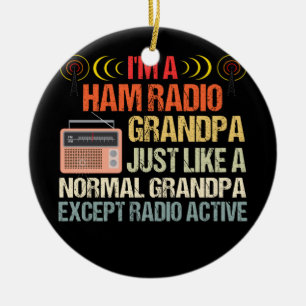 Ham Radio Operator Amateur Radio Fars dag Julgransprydnad Keramik