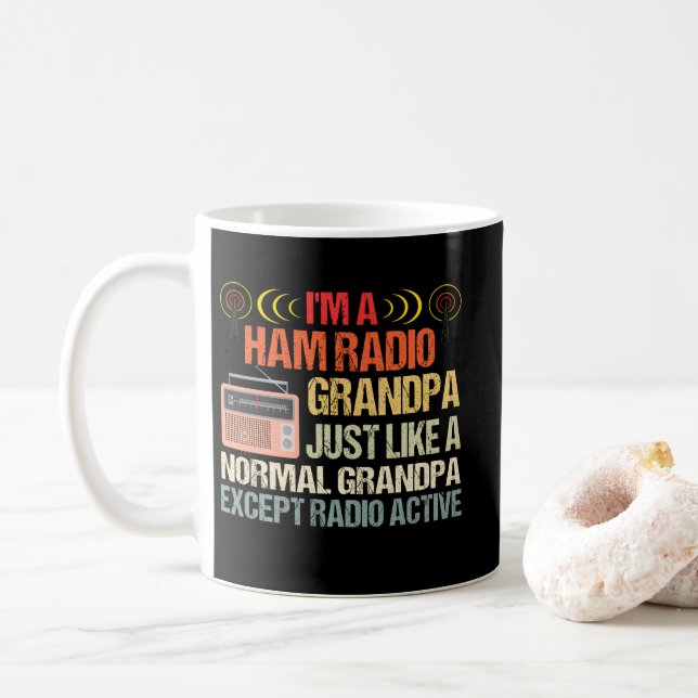 Ham Radio Operator Amateur Radio Father's Day Kaffemugg (Med munk)