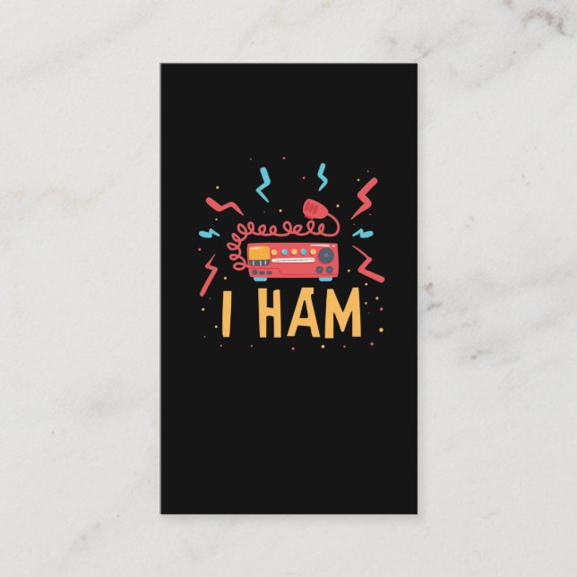 Ham Radio Operator Amateur Radio Frequency Hobby Visitkort (Framsida)