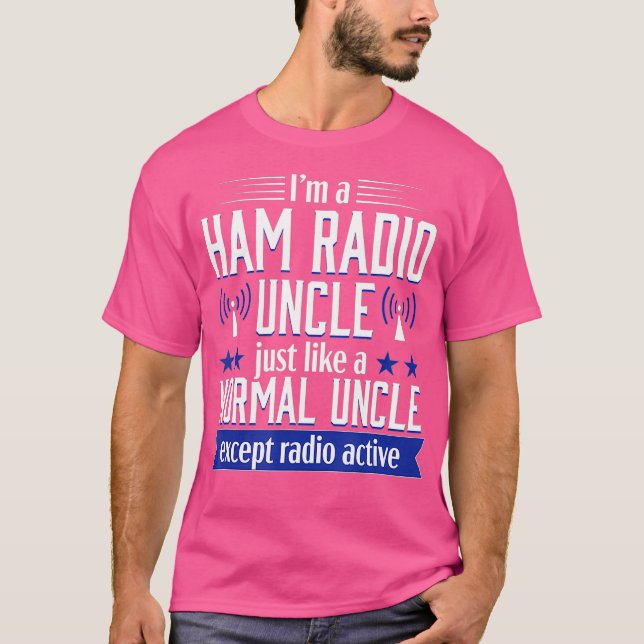 Ham Radio Operator Amateur Radio Onkel Funny T Shirt (Framsida)