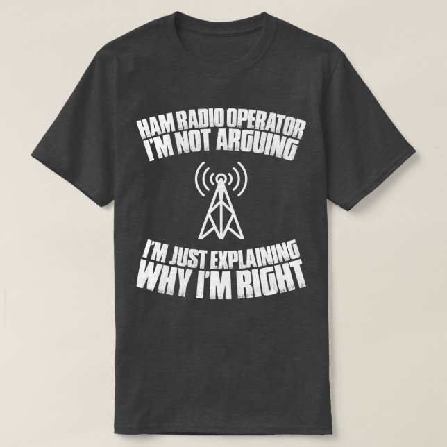 Ham Radio Operator Amateur Radio Operator (1) T Shirt (Design framsida)