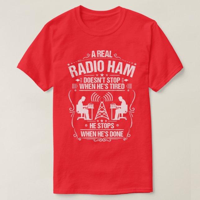 Ham Radio Operator Amateur Radio Operator (4) T Shirt (Design framsida)