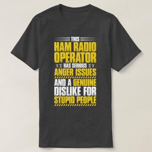 Ham Radio Operator Amateur Radio Operator (9) T Shirt (Design framsida)