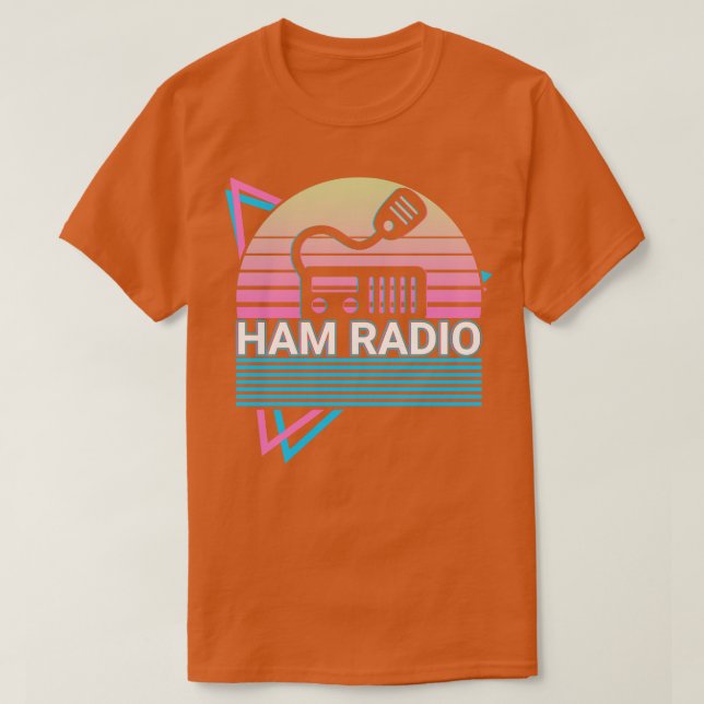 Ham Radio Operator Amateur Radio Retro Gift T Shirt (Design framsida)